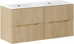 Zestaw meblowy 120cm z umywalką, Meble łazienkowe NORDIC Dąb Cremona