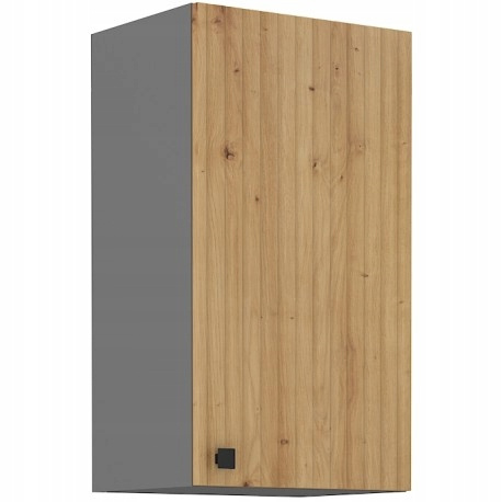 Meble kuchenne AVA + NESSA DĄB ARTISAN/ANTRACYT zestaw kuchnia szafki 260cm