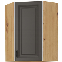Szafa kuchenna górna STILO 60x60 GN-90 (45°) 1F GRAFIT MAT/DĄB ARTISAN