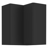 Szafka kuchenna górna narożna SIENA 60x60 GN-72 1F (90°) CZARNY MAT