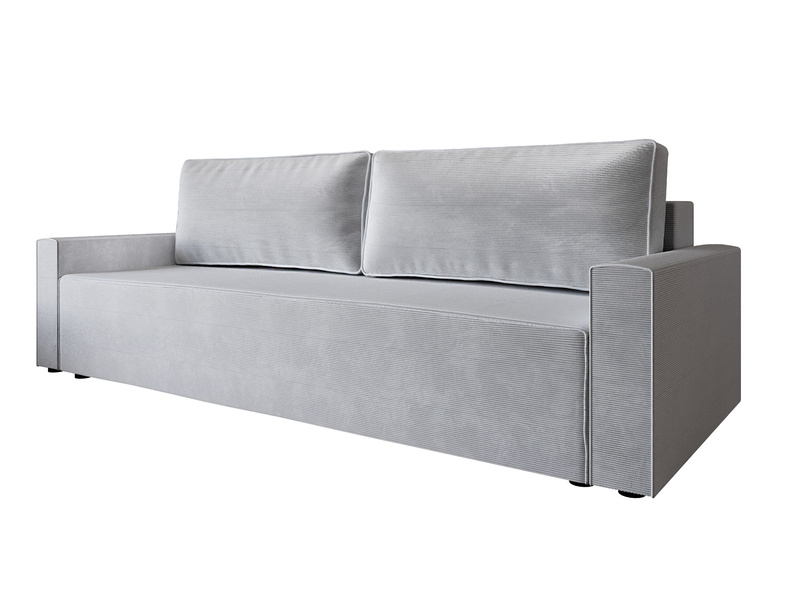 Sofa rozkładana MILA 220 cm, Kanapa z funkcją spania, Pojemnik