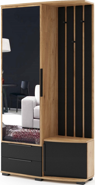 Garderoba LOFT panele 100cm lustro LEWA