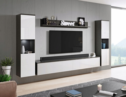 Meblościanka PARIS XL Zestaw Mebli Matera / Biały Połysk