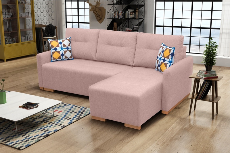 Narożnik z funkcją spania X1 228 cm, Rozkładany, Pojemnik, Rogówka