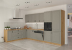 Szafka kuchenna górna narożna STILO 60x60 GN-90 (45°) 1F CLAYGREY/BIAŁY MAT