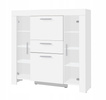 Witryna CEZAR 7, Witryna 130cm, Meble do Salonu CEZAR, LED, Dąb Sonoma