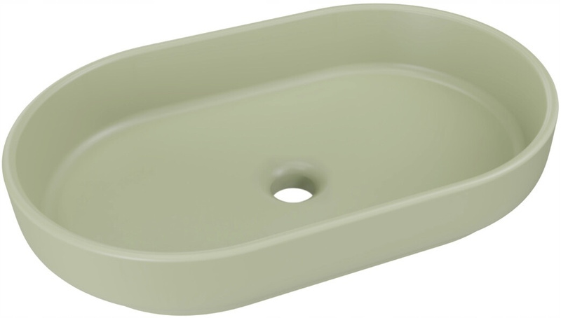 Zestaw 80cm z blatem, umywalka, słupek, Meble łazienkowe OVALIA Dąb Cremona
