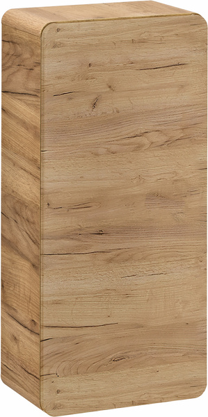 Szafka łazienkowa 35cm 830, Meble łazienkowe ARUBA Dąb Craft / Biały Połysk