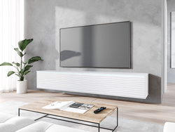 Szafka RTV Lowboard D 180cm BIAŁY / FALA MDF