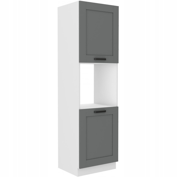 Meble kuchenne zestaw narożny LUNA DUST GREY / BIAŁY kuchnia szafki