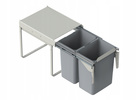 Szafka kuchenna dolna LUNA 40 D 1F BB DUST GREY / BIAŁY MAT