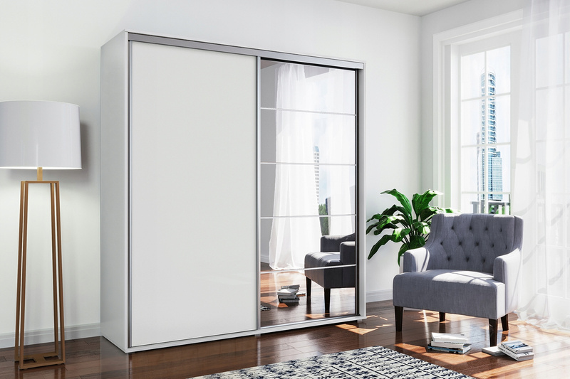 Szafa przesuwna A21 200 / 215 / 62 lustro, różne kolory i rozmiary