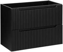 Szafka łazienkowa pod umywalkę 80cm, szuflady, Meble łazienkowe NOVA Czarny