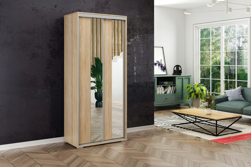 Szafa przesuwna A4 100 / 215 / 62 lustro, różne kolory i rozmiary