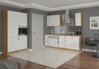 Szafka kuchenna STILO 60 DPM-210 2F BIAŁY MAT/DĄB ARTISAN