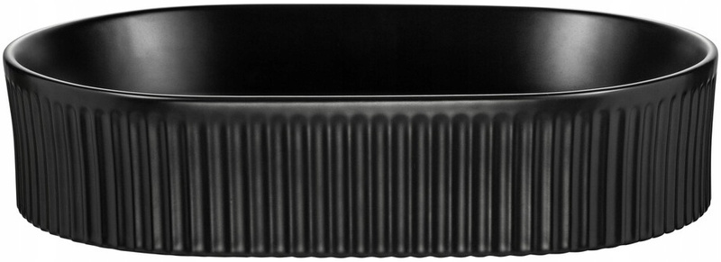 Zestaw meblowy 80cm z blatem, umywalka, Meble łazienkowe NOVA Czarny / Dąb
