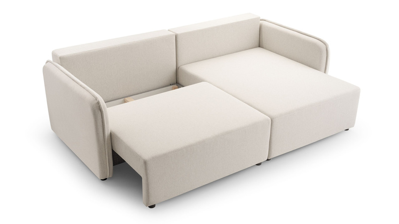 Mały Narożnik z Funkcją Spania MELODY 227 cm, Rozkładany, Pojemnik, Rogówka
