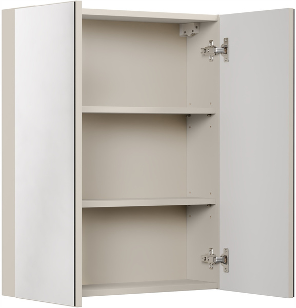 Szafka łazienkowa z lustrem 60cm, 2 drzwi, Meble łazienkowe BELLA Kaszmir