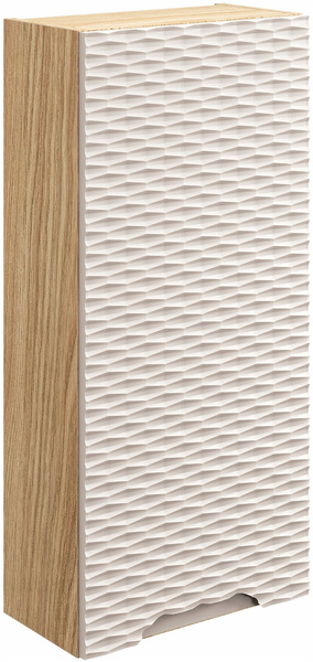 Szafka łazienkowa górna 35cm, Meble łazienkowe OCEAN Czarny / Dąb Olejowany