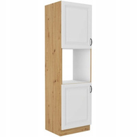 Szafka kuchenna STILO 60 DP-210 2F BIAŁY MAT/DĄB ARTISAN