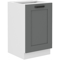 Szafka kuchenna dolna LUNA 50 D ZL 1F BB DUST GREY / BIAŁY MAT