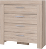 Komoda CEZAR 9, Komoda 100cm, Szuflady, Dąb Sonoma