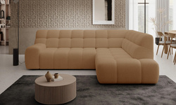 Nowoczesny Narożnik COCOON L 267 cm, Elektryczny wysuw siedziska