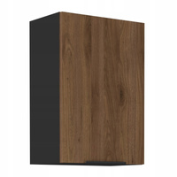 Szafka kuchenna górna MONZA 50 G-72 1F ORZECH OKAPI / CZARNY MAT