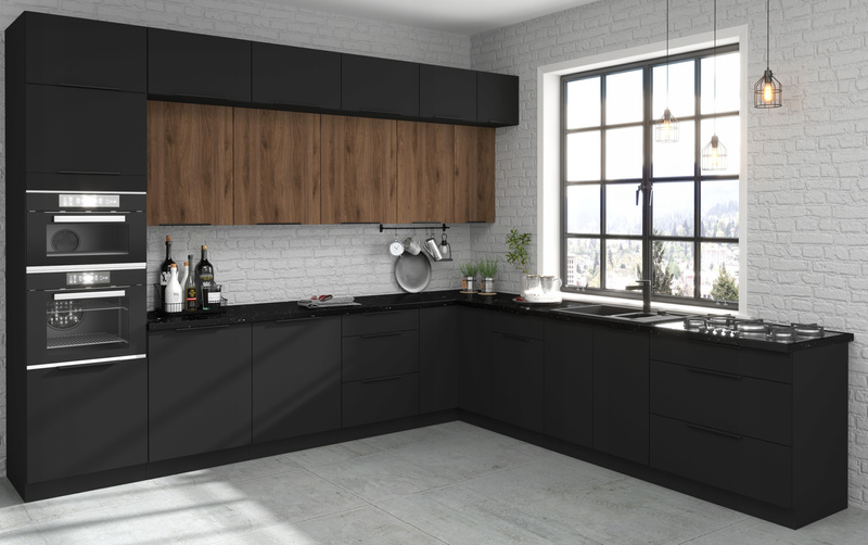 Front do zmywarki SIENA ZM 713 x 446 CZARNY MAT