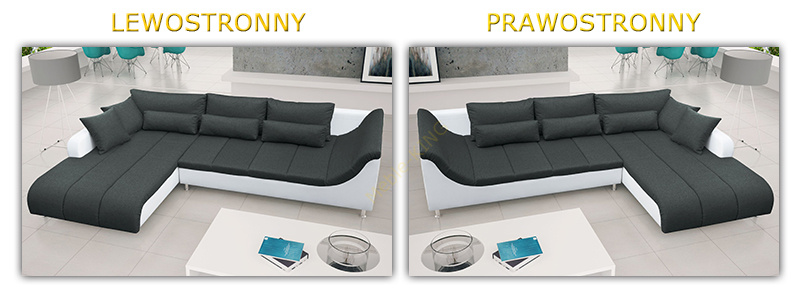 Narożnik do salonu AXE 325 cm, Rogówka, Nowoczesny