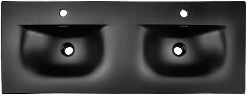 Zestaw mebli 120cm z umywalką, Meble łazienkowe TALIA Dąb Casella / Czarny