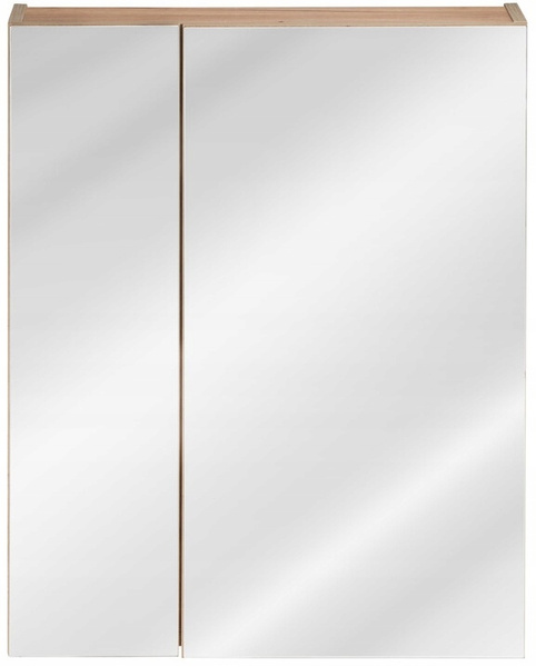 Szafka łazienkowa z lustrem, Meble łazienkowe CAPRI 842 Dąb Craft Złoty