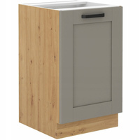 Szafka kuchenna dolna LUNA 50 D ZL 1F BB CLAY GREY / DĄB ARTISAN