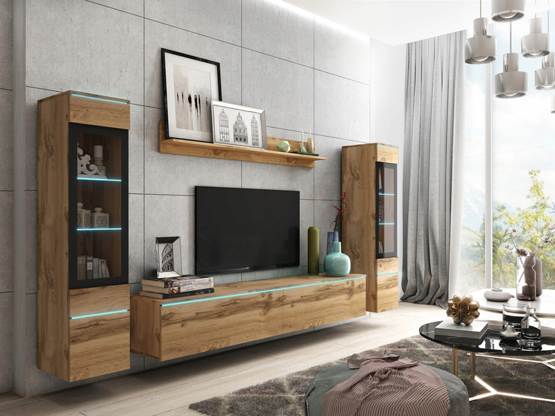 Meblościanka Zestaw mebli VERA II salon Dąb Artisan