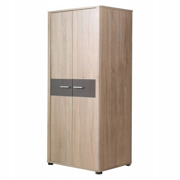 Szafa FILL 1, Szafa 90cm, Meble do Salonu FILL, Dąb Sonoma/Grafit Połysk