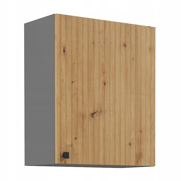 Meble kuchenne AVA + NESSA DĄB ARTISAN/ANTRACYT zestaw kuchnia szafki 260cm