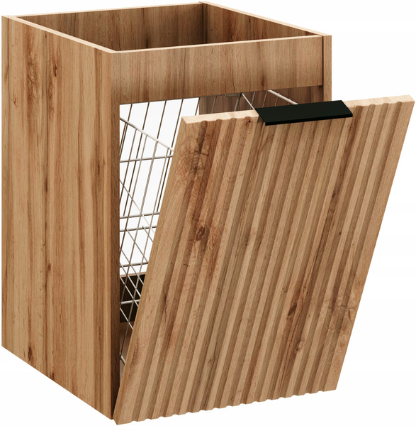 Szafka pod blat 40cm z koszem na pranie, Meble łazienkowe ADEL DĄB WOTAN