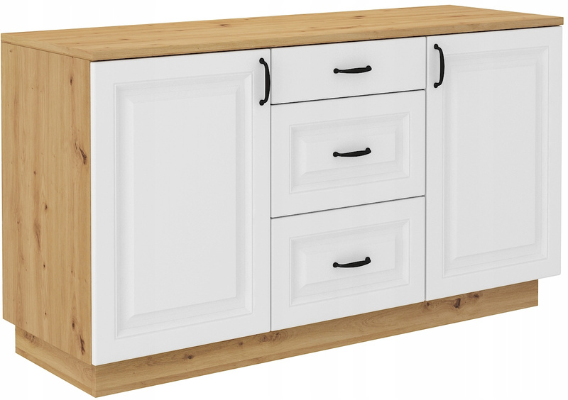 Komoda FLAWIA 150 2D3S Dąb Artisan / Grafit
