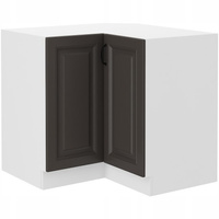 Szafa kuchenna dolna narożna STILO 90x90 DN 2F BB GRAFIT MAT/BIAŁY MAT