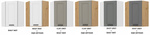 Szafka kuchenna górna narożna LUNA 60x60 GN-90 (45°) 1F DUST GREY/BIAŁY MAT