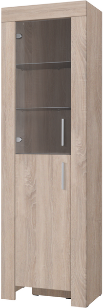 Witryna CEZAR 5L, Witryna 60cm, LED, BIAŁY