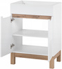 Szafka pod umywalkę 820 60cm, Meble łazienkowe BALI Dąb Craft/Biały Połysk