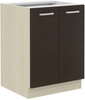 Meble Kuchenne CHAMONIX 240 cm, DĄB FERRARA, LEGNO CIEMNE