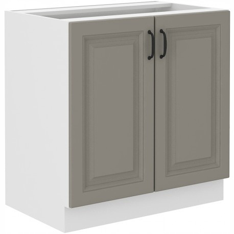 Szafka kuchenna dolna STILO 80 D 2F BB CLAYGREY/BIAŁY MAT