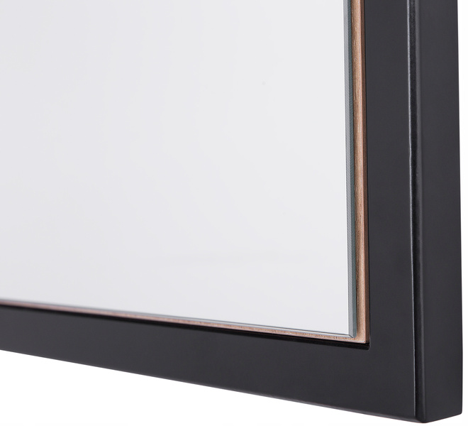 Lustro w ramie 60cm, Meble łazienkowe BROOKLIN Czarny Mat