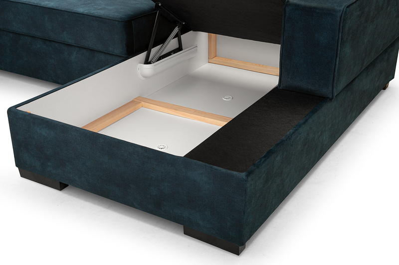 Narożnik z funkcją spania LUPI 265 cm, Rozkładany, Pojemnik