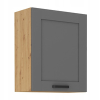 Szafka kuchenna górna LUNA 60 G-72 1F DUST GREY / DĄB ARTISAN
