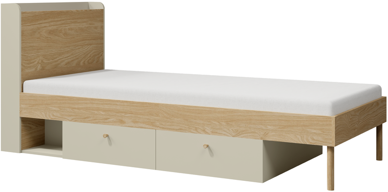 Łóżko YUKI 13 L/P 90x200cm, Meble Młodzieżowe EUKALIPTUS