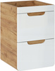 Szafka pod umywalkę 823 40cm, Meble łazienkowe ARUBA Dąb Craft/Biały Połysk