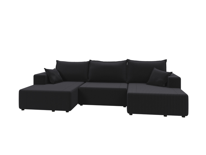 Narożnik z Funkcją Spania SOFT U 333 cm, Rozkładany, Pojemnik, Rogówka